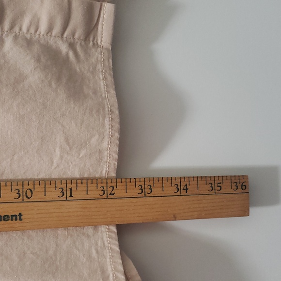 Dennis Basso Blush Button Down Cotton Spandex Flattering Tunic Top with Pockets - Picture 8 of 8